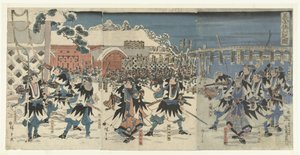 La vengeance des fidèles samouraïs sans chef - Hiroshige (I) , Utagawa