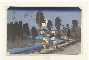 Numazu au crépuscule (Les 53 stations du Tokaido)