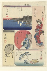 Numéro trois de la Tokaido (Uitknipplaatjes van de Tokaido)