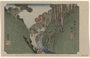 Okabe (No. 22 de Tôkaidô par Hiroshige)