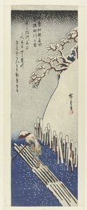 Hiver, neige sur la rivière Sumida, Beroemde plekken in Edo in de vier seizoenen (série)