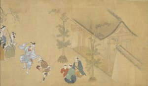 Scènes de genre des quatre saisons - Hishikawa Moronobu