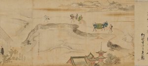 Scènes des théâtres et des quartiers de plaisir de Yoshiwara - Hishikawa Moronobu