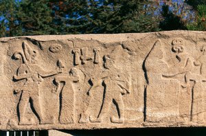 Bas-relief de Kultepe (Kanesh), Cappadoce, Turquie, civilisation hittite, 3ème millénaire avant J.-C.