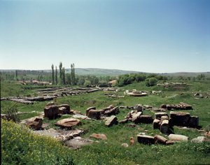 Vue des ruines du site