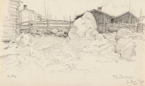 Chaumières à Puutikkala - Hjalmar Munsterhjelm