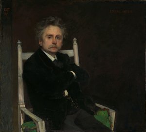 Portrait du compositeur Edvard Grieg - Hjalmer Eilif Emanuel Peterssen