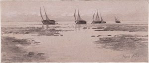 Des bateaux sur les vasières - Homer Dodge Martin
