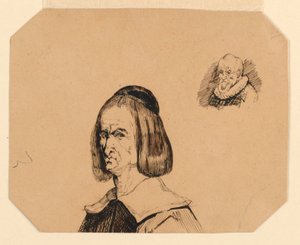 Têtes de Deux Hommes, dans le Style de Frans Hals - Homer Dodge Martin