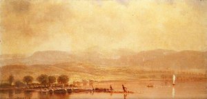 Matin brumeux sur la rivière Hudson - Homer Dodge Martin