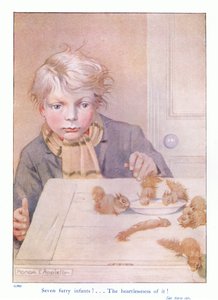Sept bébés poilus, illustration de 