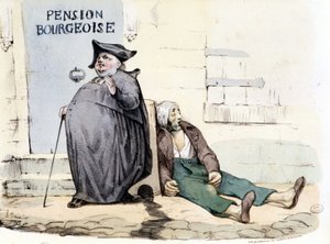 Un prêtre gras et repu à côté d