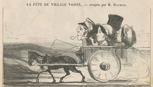 À la campagne, pas de grèves de cochers (recto); Villageois économies se contentant (verso)