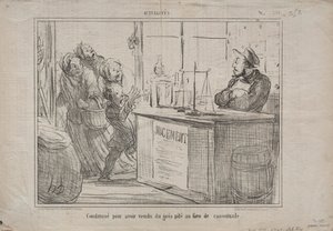 Actualités n° 252 : Condamné pour avoir vendu un tas de sable au lieu de sucre brun humide, 1855 - Honoré Daumier