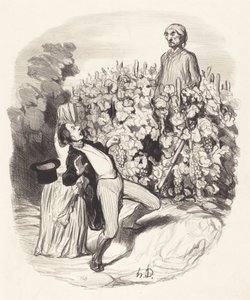 Ah! Saperlotte, je crois que nous sommes pincés! - Honoré Daumier