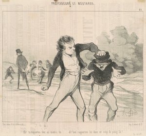 Ah! Tu rapportes tout au maître - Honoré Daumier