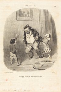 Allons, papa... encore... trente-deux tours!... - Honoré Daumier