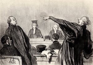 Un avocat qui est manifestement pleinement convaincu, 1845 - Honoré Daumier