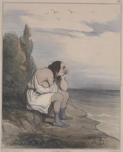 Histoire ancienne, no. 40 : Le désespoir de Calypso - Honoré Daumier