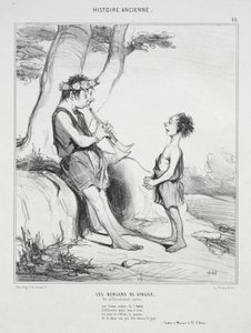 Histoire ancienne, planche 48: Les Bergers de Virgile - Honoré Daumier