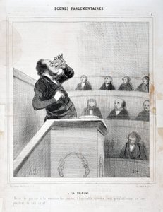 Charivari de 1843 : Série SCÈNES PARLEMENTAIRES