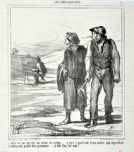 Charivari de 1864 : Série LES LANDSAGISTS - Honoré Daumier