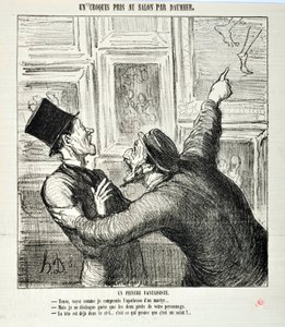 Charivari de 1865 : Série Croquis pris au Salon Un peintre fantaisiste
