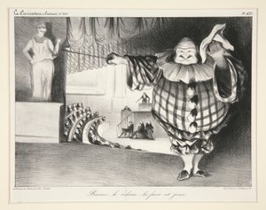 Baissez le rideau, la farce est jouée., pl. 421 du journal La Caricature no. 201 - Honoré Daumier