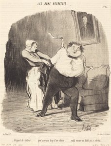 Brigand de tailleur... encore un habit... rétréci! - Honoré Daumier