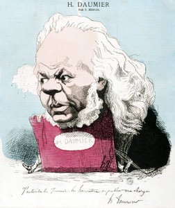 Caricature par Honoré Daumier (1808-1879), graveur, peintre et sculpteur français. Gravure par P. Bernais. Dim: 33x30cm. Musée Arbaud. - Honoré Daumier
