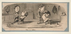 Chez le Tailleur, Chez le Coiffeur, dans Charivari, 3, 16 et 19 février 1853 - Honoré Daumier