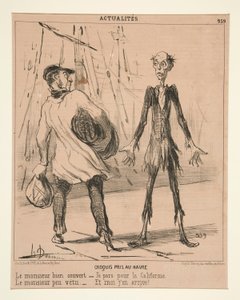Croquis pris au Havre: Le monsieur bien couvert - Honoré Daumier