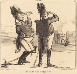 Des gens dont le soleil réjouit peu la vue - Honoré Daumier