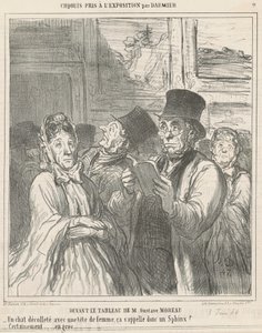 Devant le tableau de M. G. Moreau - Honoré Daumier