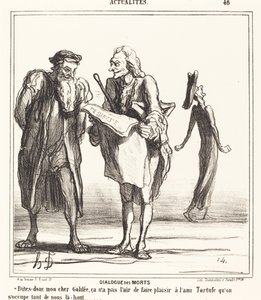 Dialogue des morts - Honoré Daumier