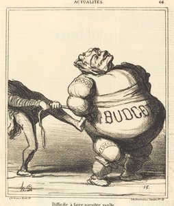 Difficile à faire paraître svelte - Honoré Daumier