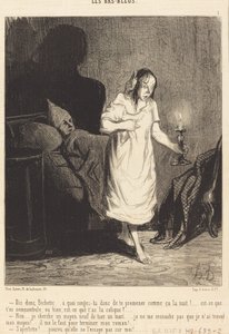 Dis donc, Bichette... à quoi songes-tu donc... - Honoré Daumier