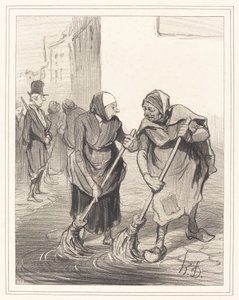 Dites donc, mame Giboulard... - Honoré Daumier