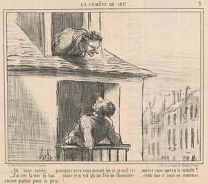 Eh! Bien, voisin ... pourquoi avez-vous poussé ... - Honoré Daumier