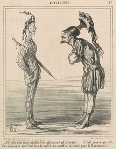 Eh bien! Mon brave anglais ... - Honoré Daumier