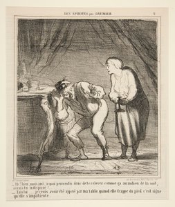 Eh! bien, mon ami, à quoi penses-tu donc de te relever comme ça - Honoré Daumier