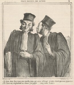 Eh bien, mon cher, vous avez perdu ... - Honoré Daumier