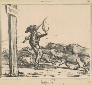 Émigration - Honoré Daumier
