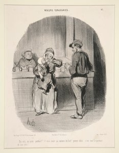 En vol - Honoré Daumier