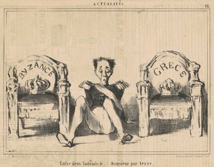 Entre deux fauteuils le...monsieur par terre