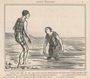 Entrez donc dans la mer sans crainte ... - Honoré Daumier
