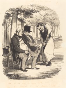 Est-il bon, au moins, votre vin!... - Honoré Daumier