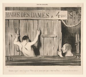 Excusez; regard - Honoré Daumier