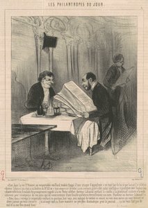 Hier dans la rue Saint-Honoré ... un vieillard - Honoré Daumier