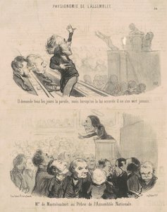 Il demande tous les jours la parole ... - Honoré Daumier
